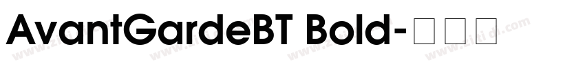 AvantGardeBT Bold字体转换 AvantGardeBT Bold字体转换